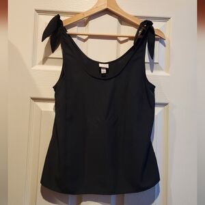 A New Day Black Tied Sleeveless Top